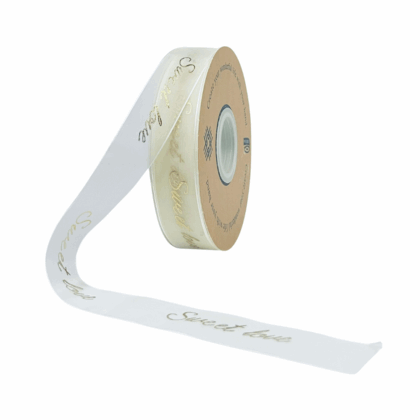 Sweet Love Organza Ribbon 16 meters white ribbon